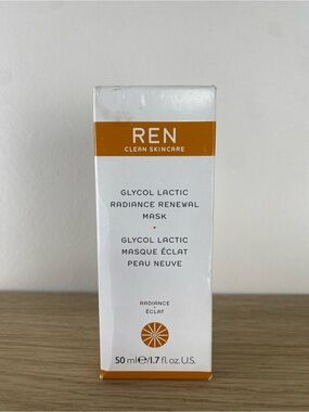 NIB Ren Glycol Lactic Radiance Renewal Mask